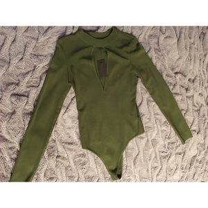 Hot Miami Styles Olive Green Body Suit - Medium